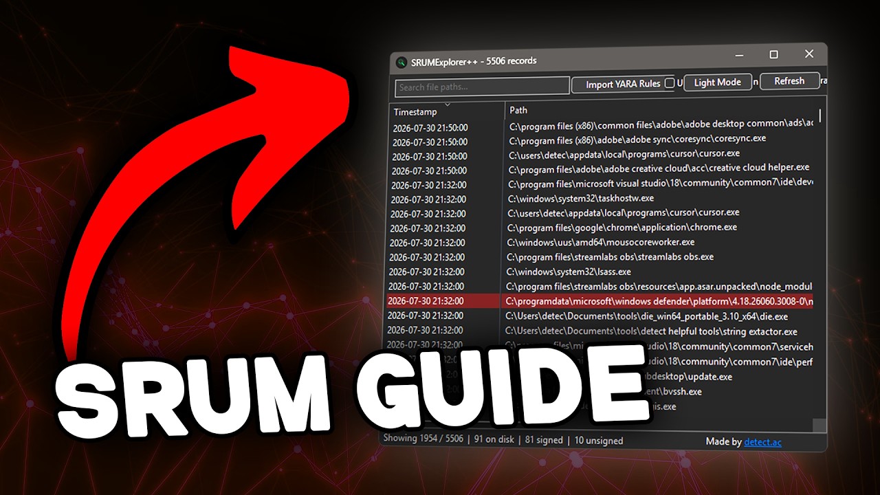 Как проверять ПК: криминалистический анализ SRUM