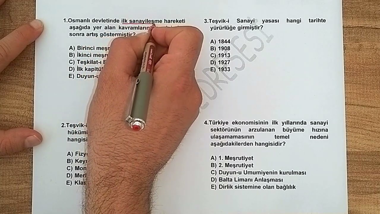1) TÜRKİYE EKONOMİSİ SORU ÇÖZÜMÜ - 1