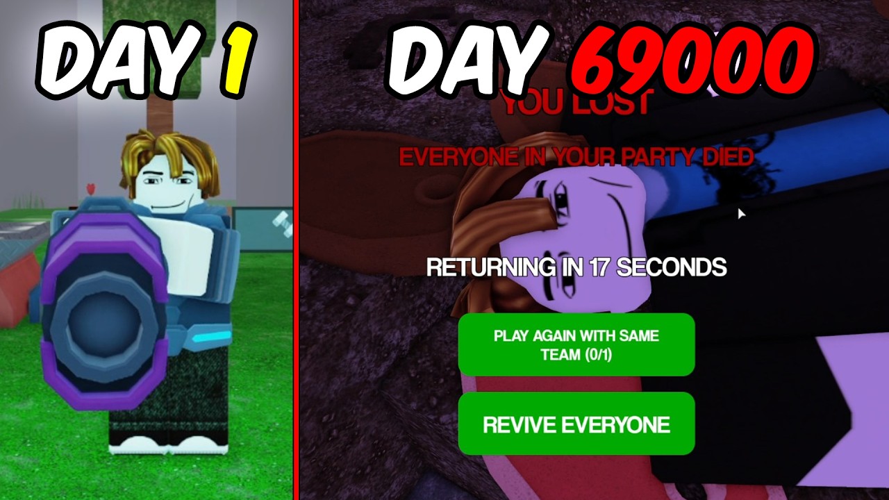 Trying to Survive 69000 Days in 99 Nights in The Forest