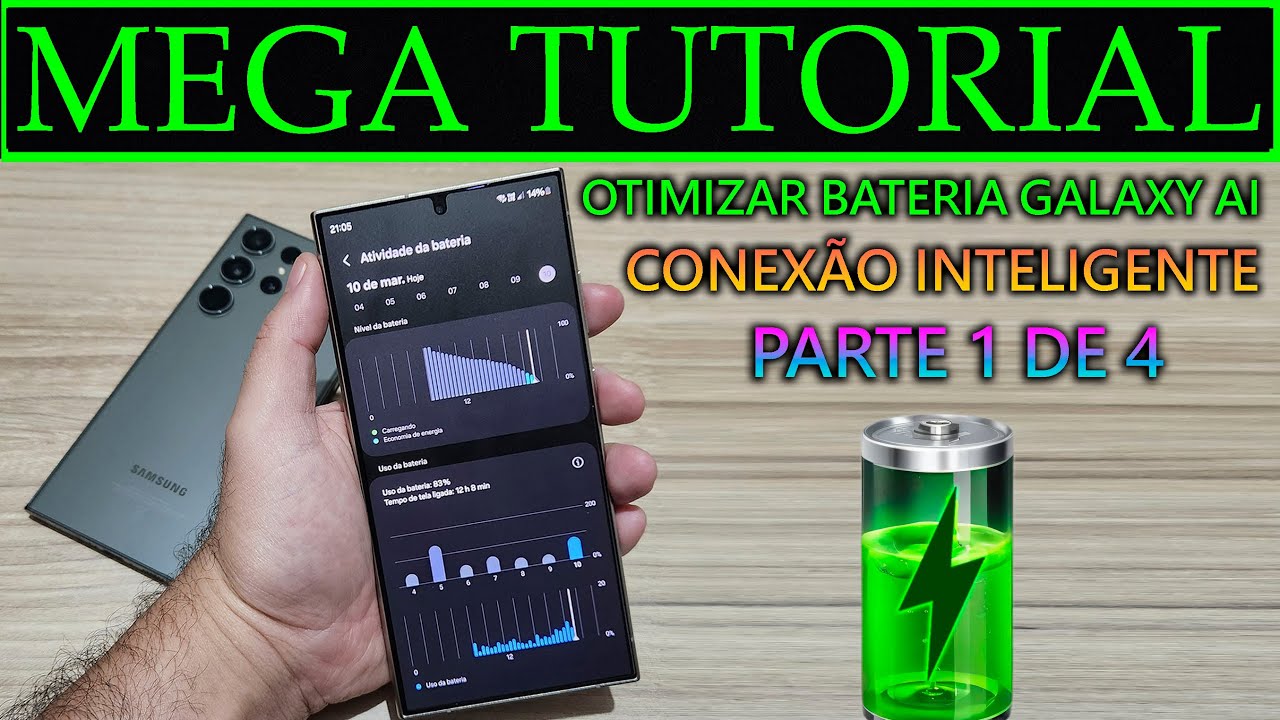 🛑MEGA TUTORIAL P/ OTIMIZAR BATERIA🔋EXCLUSIVO P/ SAMSUNG ✨ GALAXY AI One UI 6.1 #samsung (1/4)