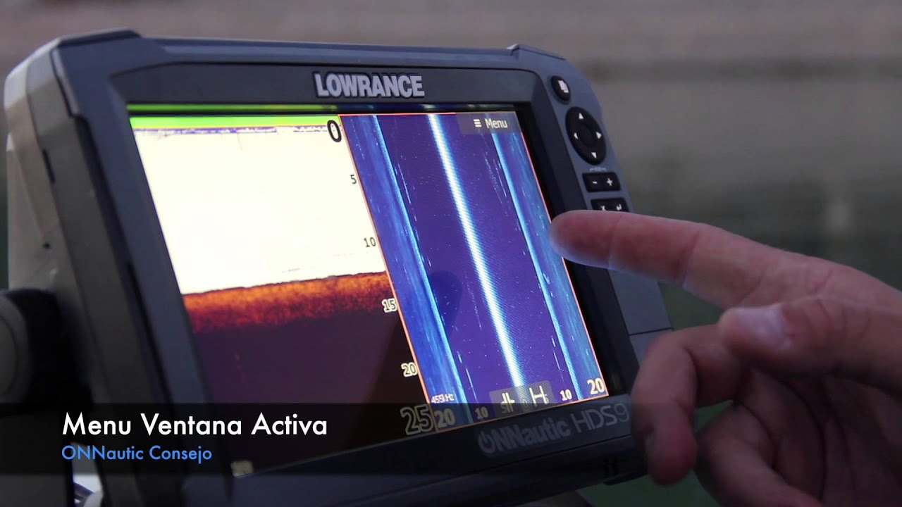 ONNautic: Tutorial. Menu Ventana Activa. Lowrance HDS y Elite Ti.