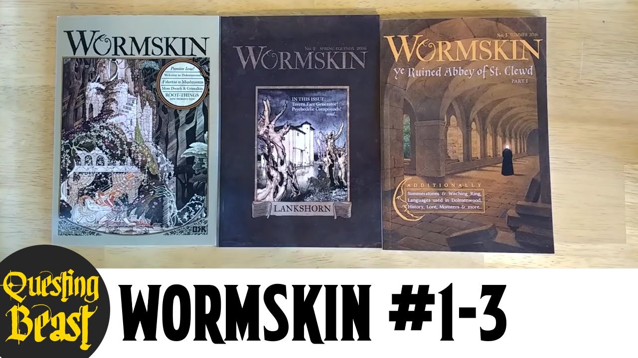 Wormskin - #1-3: OSR DnD Zine Review