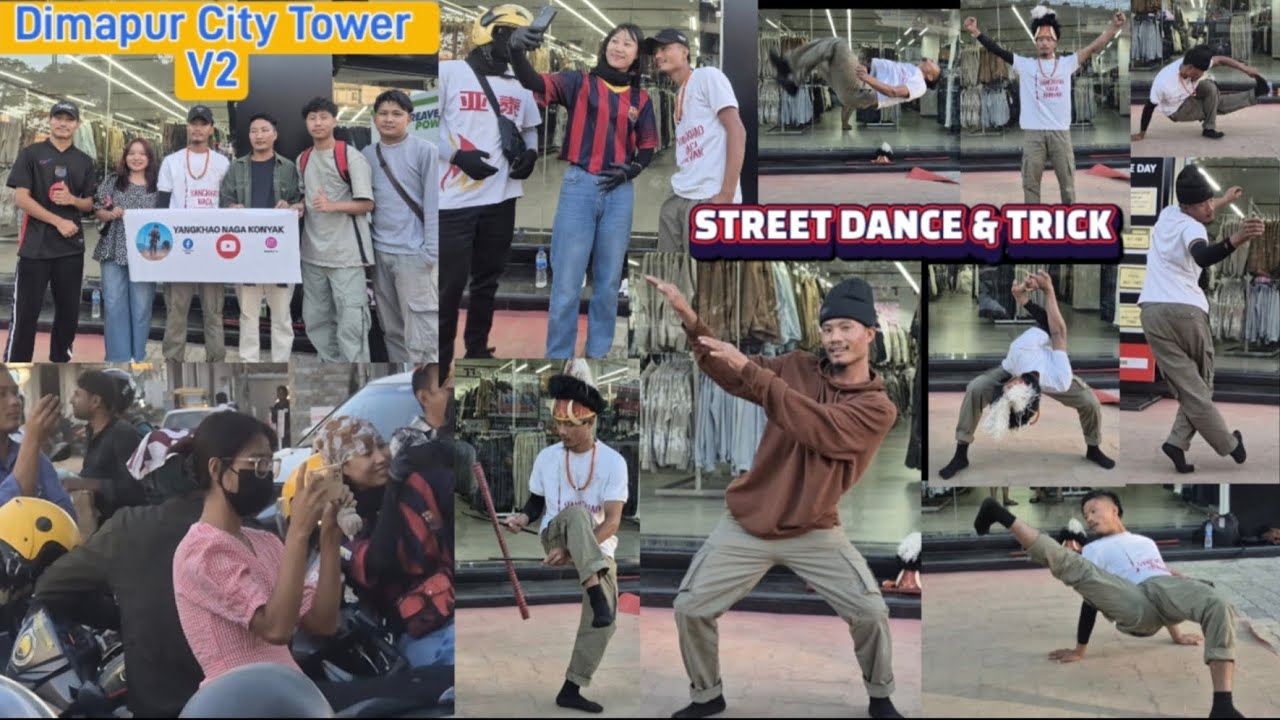 Street Dance & Trick | Dimapur City tower V2 | @yangkhaonagakonyak9949  #dimapur #nagaland #dance 