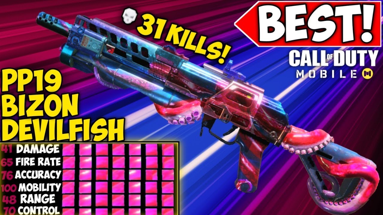 I MADE THE BEST GUNSMITH LOADOUT FOR THE PP19 BIZON DEVILFISH! COD MOBILE! | SOLO VS SQUAD 31 KILLS!
