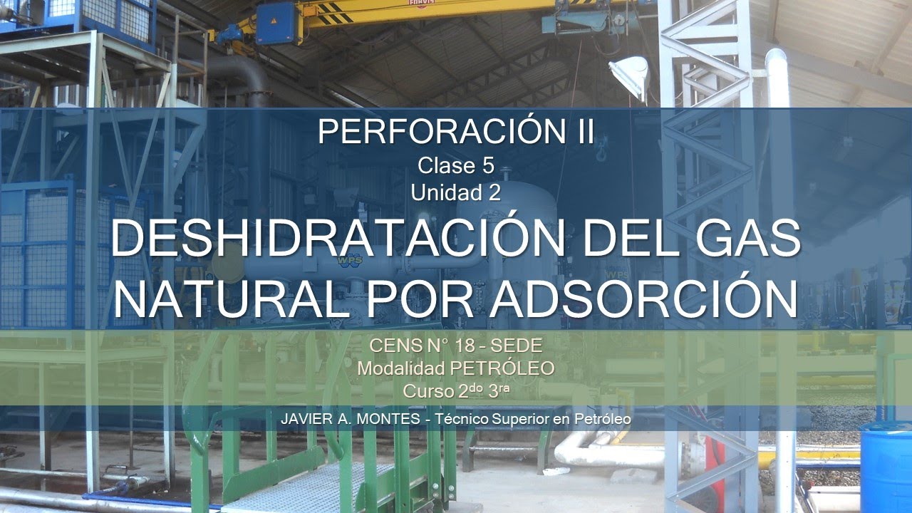 ADSORCIÓN. DESHIDRATACIÓN DEL GAS NATURAL POR ADSORCIÓN EN TAMICES MOLECULARES