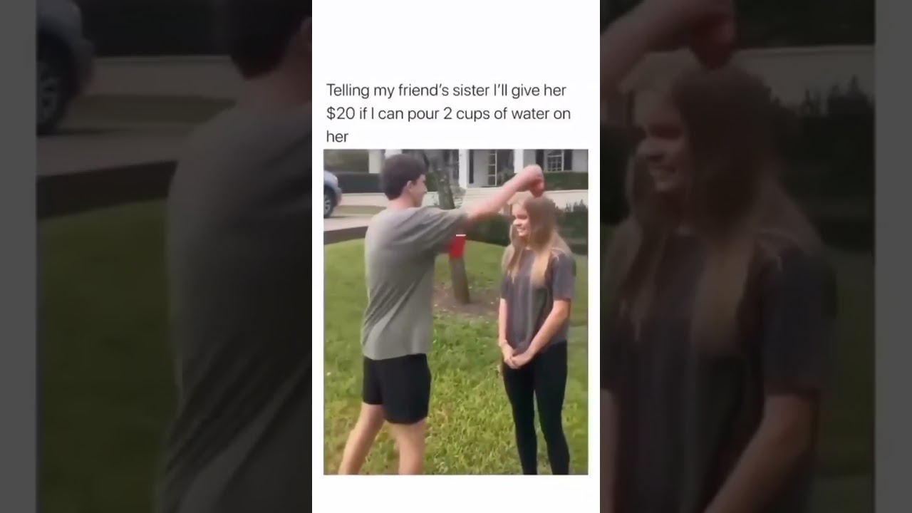 give her $20 for pouring 2 cups of water 😁 #shorts