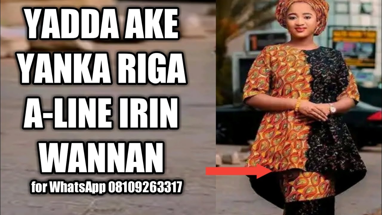 yadda ake yanka riga A-line cikin sauki