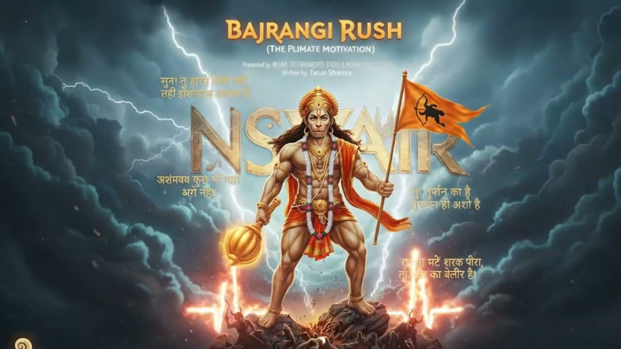 BAJRANGI RUSH| Hanuman Chalisa Rock Anthem 2026 | Ultimate Gym Motivation | 100M Views Incoming