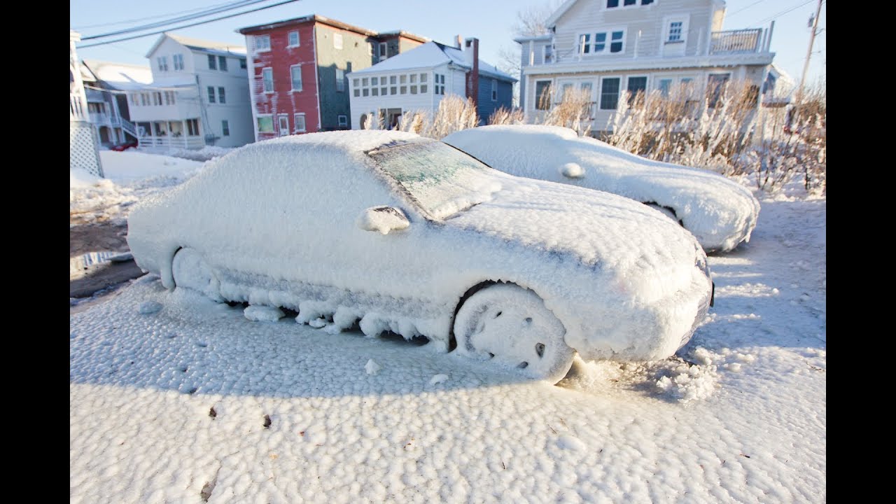 Insane Blizzard Video with Hurricane Force winds