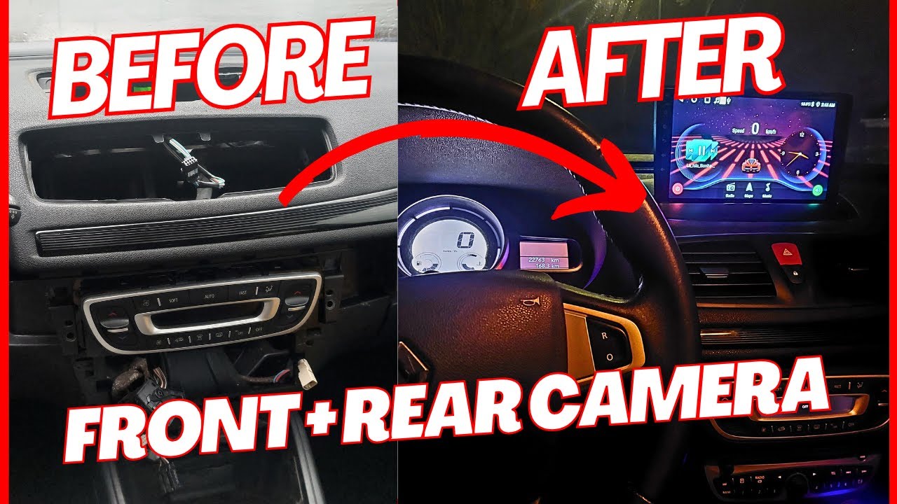 RENAULT MEGANE 3 - ANDROID SCREEN FULL INSTALLATION - FRONT & REAR CAMERA
