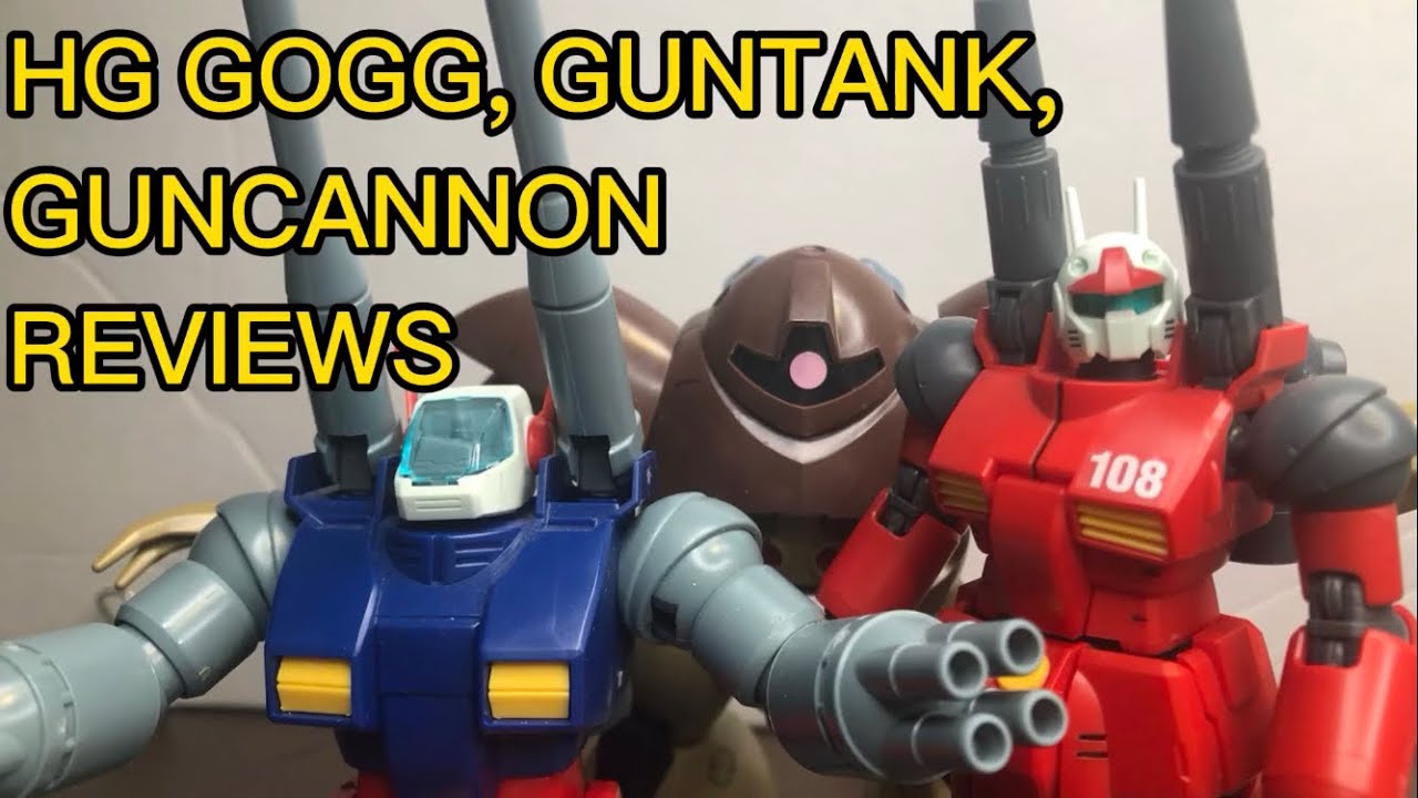 HG Guntank, Guncannon, Gogg Reviews