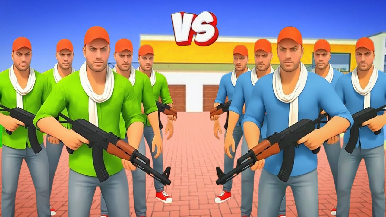 Jack Green Gang Vs Jack Blue Gang |😱 In Indian theft Aura Simulator 🥰