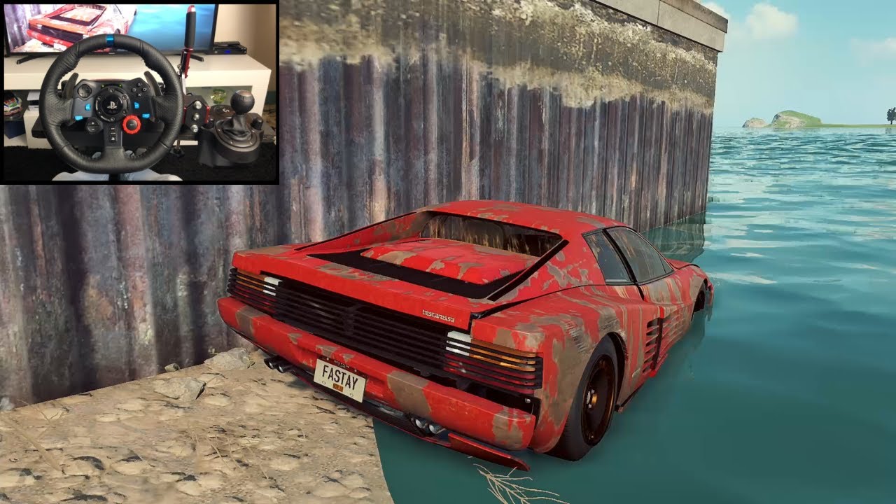 NFS HEAT Rebuilding a Ferrari Testarossa - LOGITECH G29 gameplay