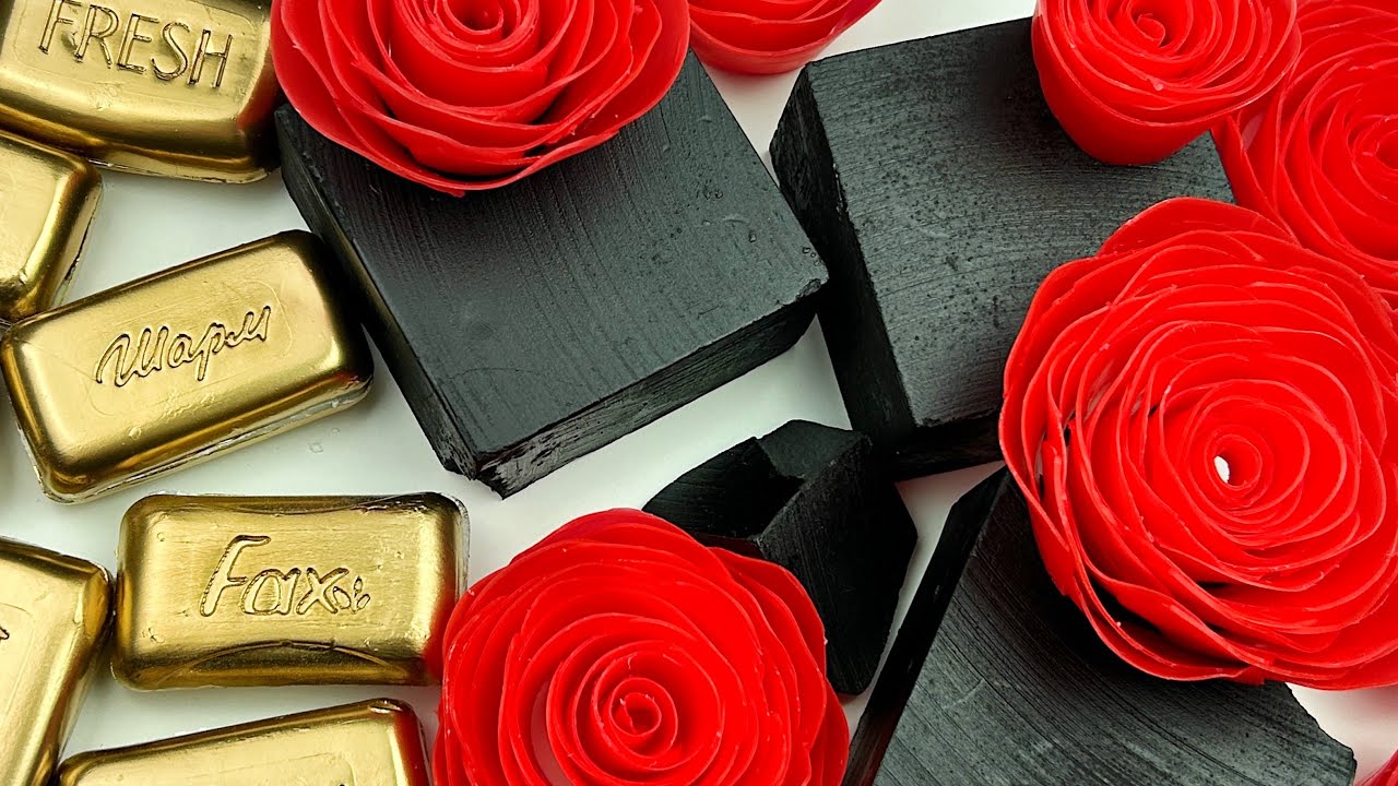 MINI SOAP SET★Soap boxes with starch★ Gym Chalk★ASMR SOAP★SOAP&STARCH★