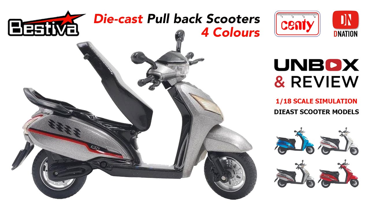 Bestiva Pullback Scooters (The entire set) by Centy Toys - Unboxing & Review by Dnation