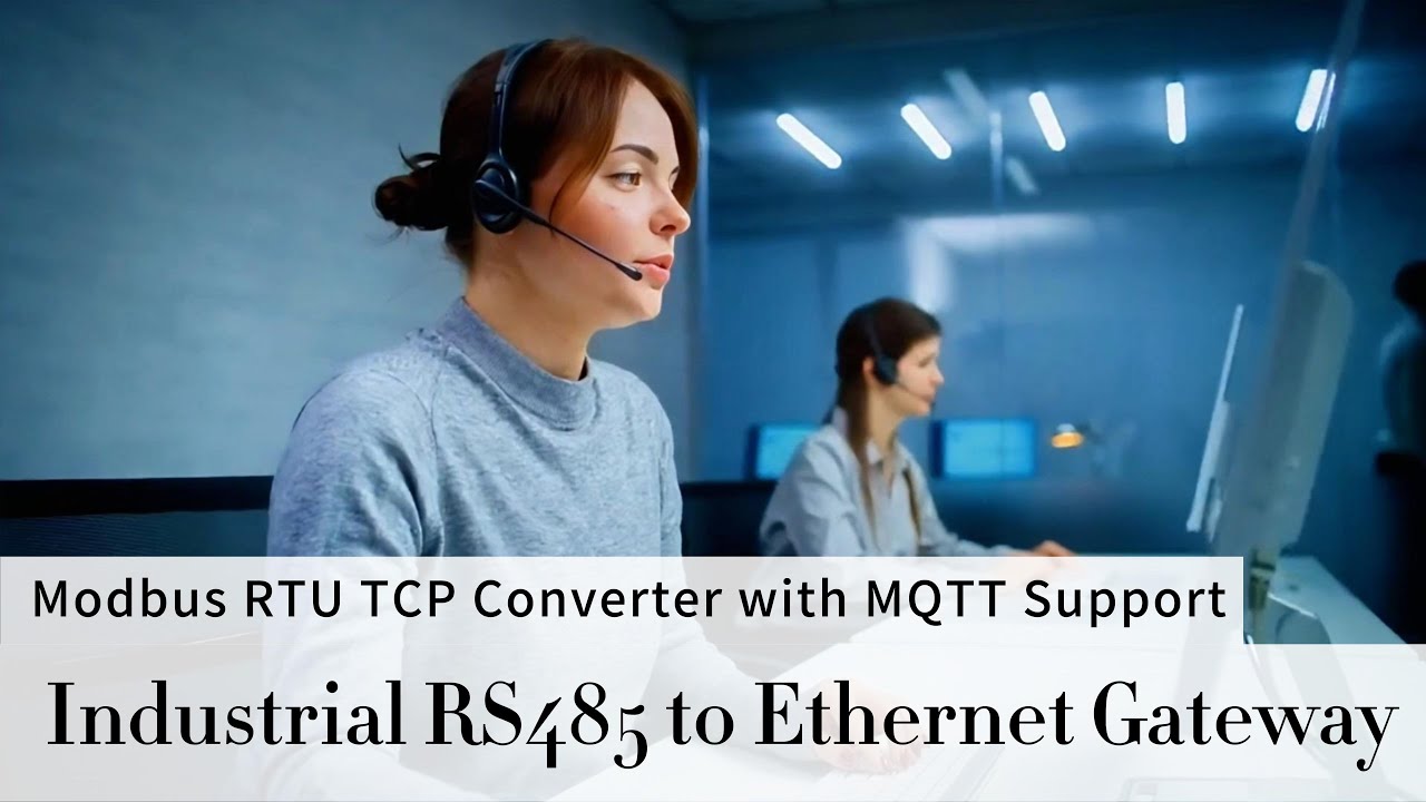 Industrial RS485 to Ethernet Gateway - Modbus RTU TCP Converter with MQTT Support (Factory Direct)