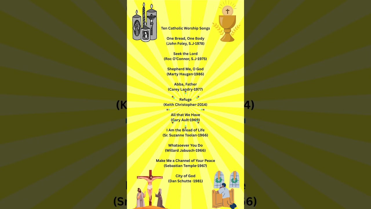 Ten Powerful Catholic Worship Songs #jesus #god #worship #catholic #hymns #catholicmass #praisegod