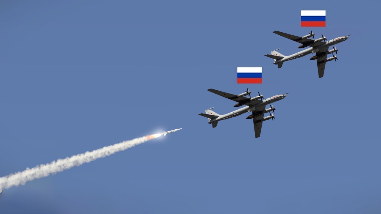 13 минут назад! Два российских стратегических бомбардировщика Ту-95 сбиты зенитными ракетами.