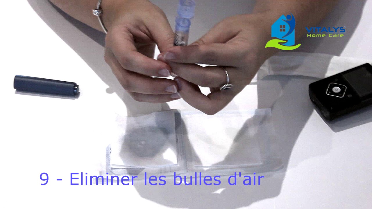 Pose d'une ligne de tubulure Quick-Set sur la pompe Medtronic 640G