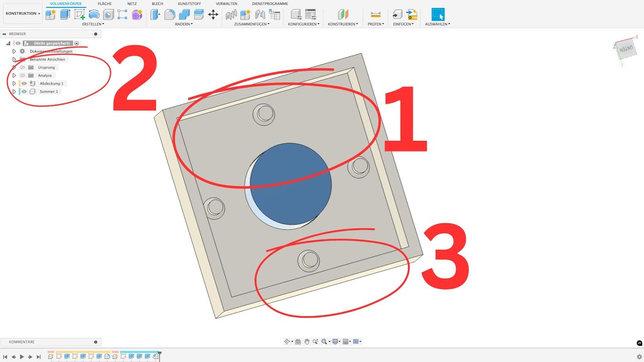 3 Tricks die jeder kennen muss ! Fusion Deutsch Tutorial CAD