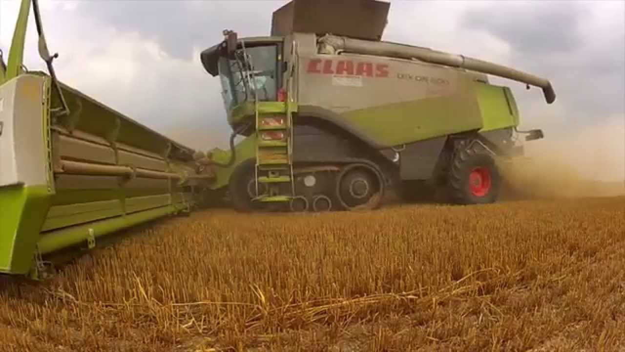 Harvest 2013 - Huge farm in eastern Germany 4x Lexion 600, 10 John Deere tractors