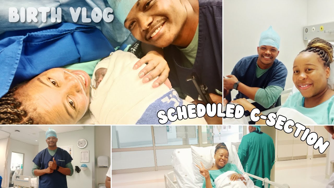 Positive C-Section Birth Vlog| Baby Number 2, Scheduled Cesarean Delivery| South African Youtuber