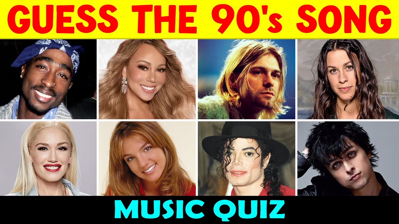 Guess the 90s Song Music Quiz (50 Popular 90s Songs) 🎶