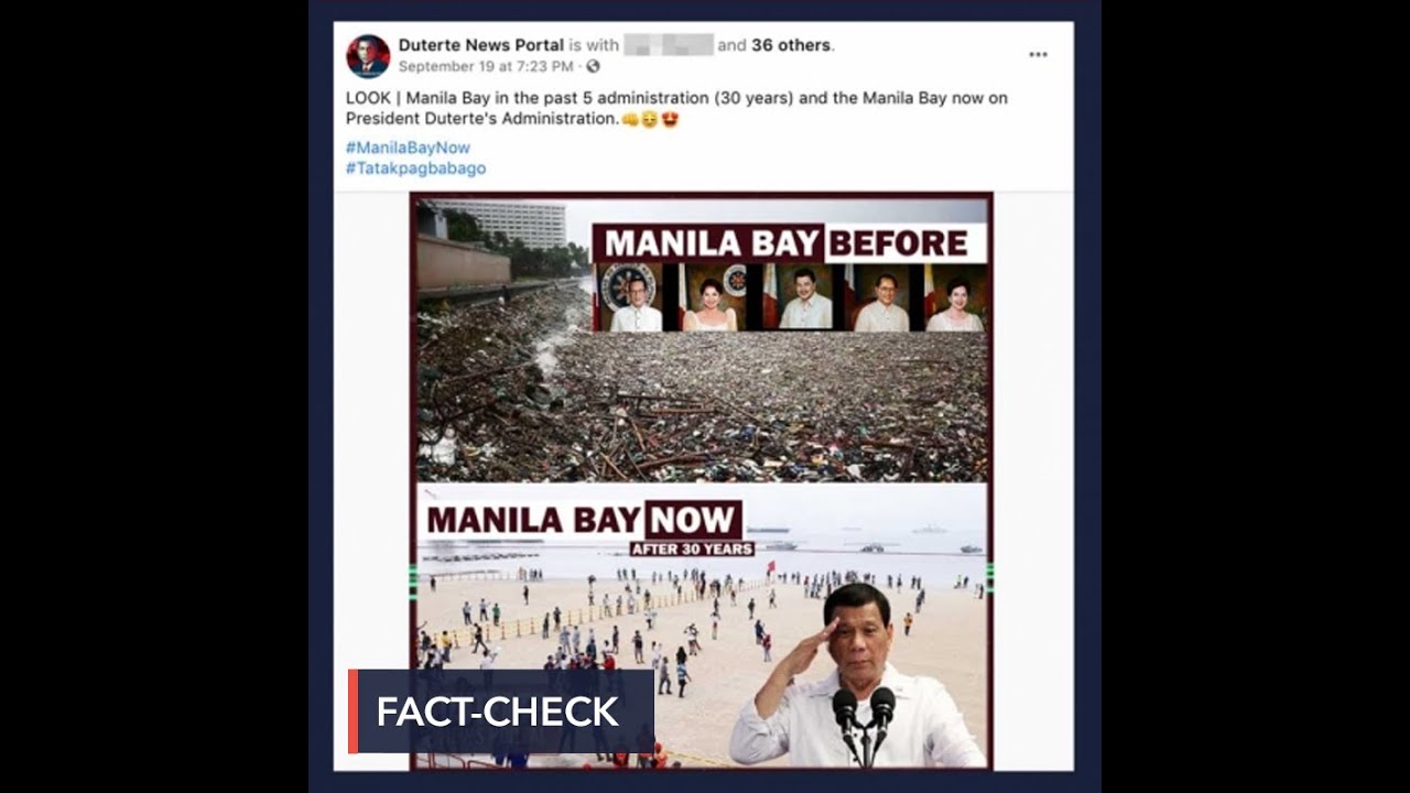 FALSE: Photo of Manila Bay in past 5 administrations