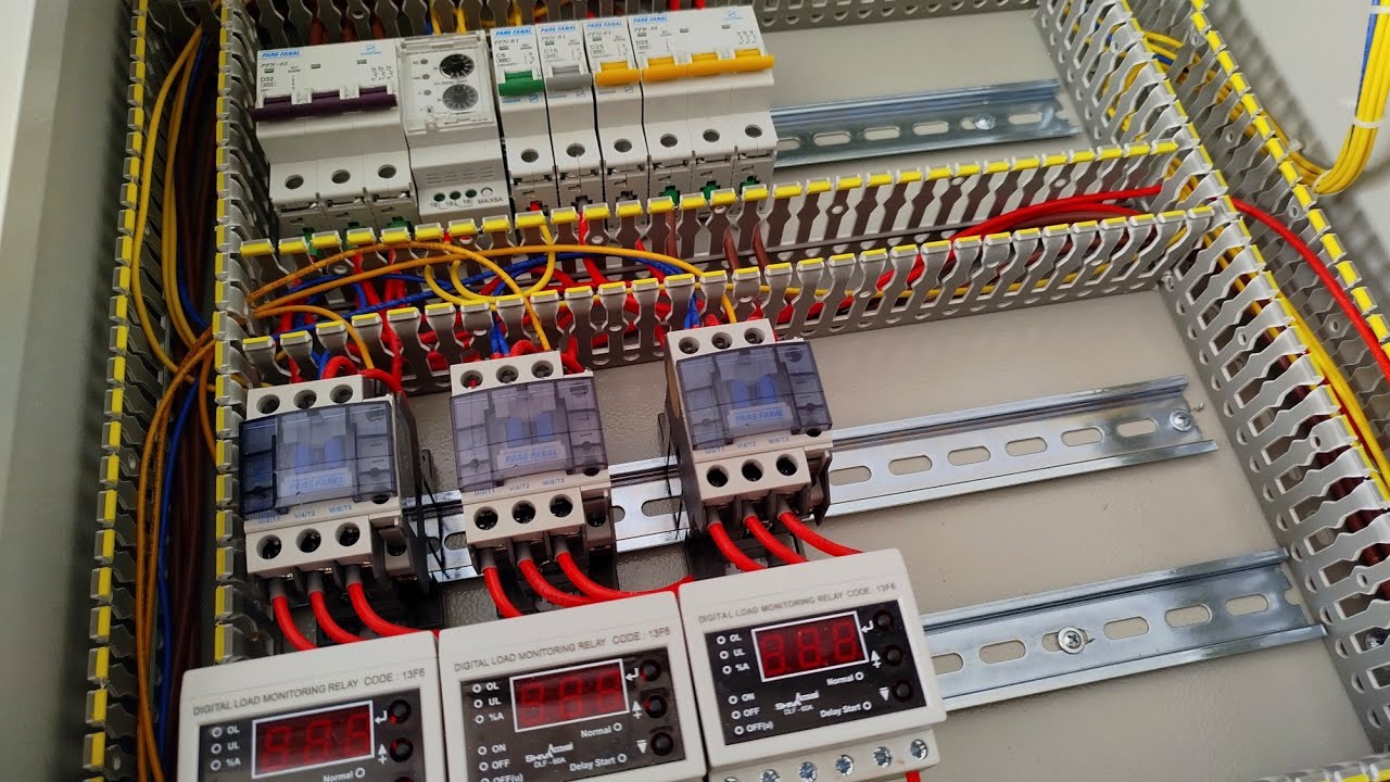 Industrial electrical panel wiring(from start to finish with all details with diagram)