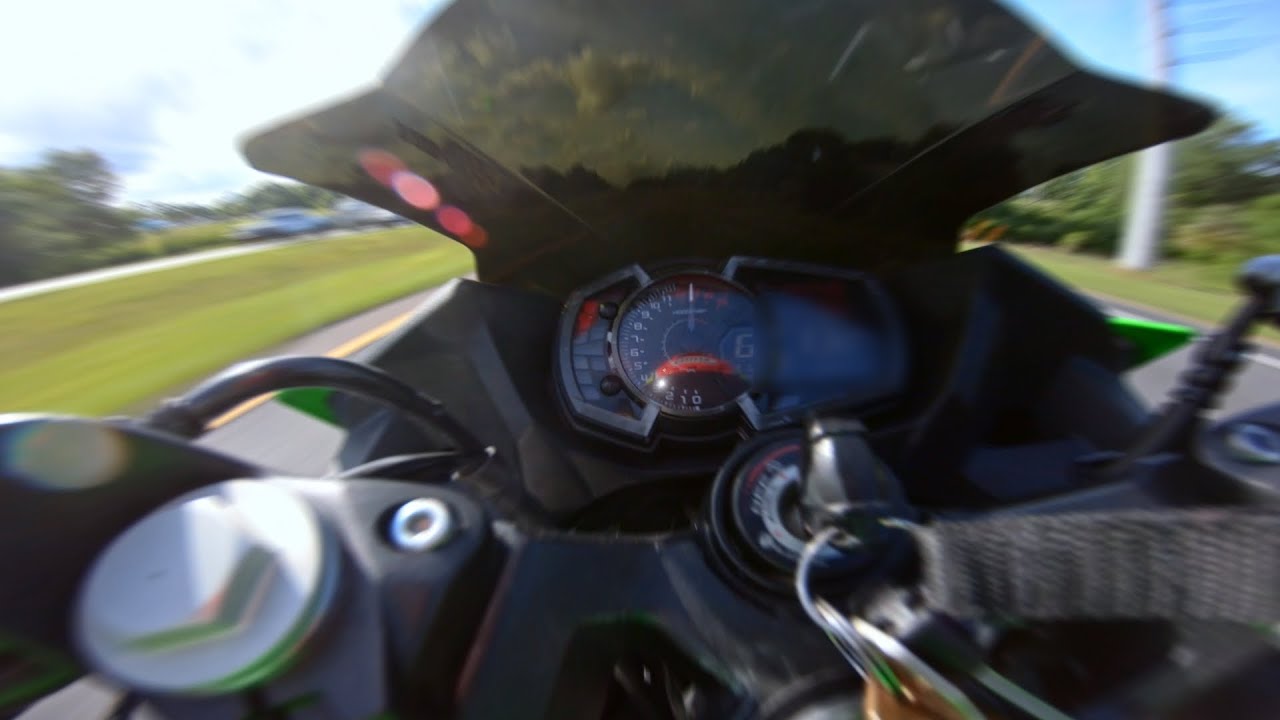[4K] Kawasaki NINJA 400R Pure Sound + Top Speed