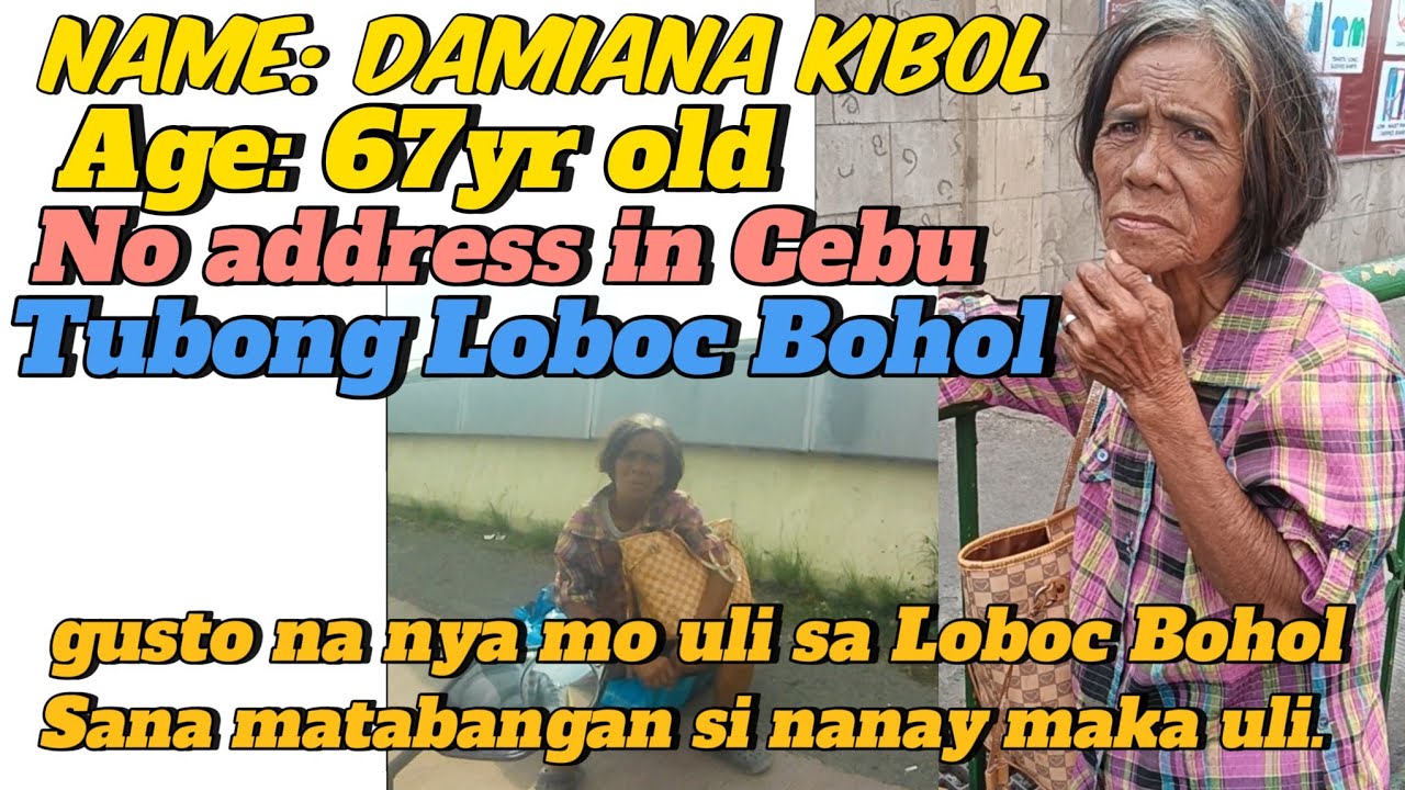 NANAY DAMIANA QUIBOL AY NAKITA KO SA SRP CEBU CITY. GUSTO NA UMUWI NG LOBOC BOHOL.