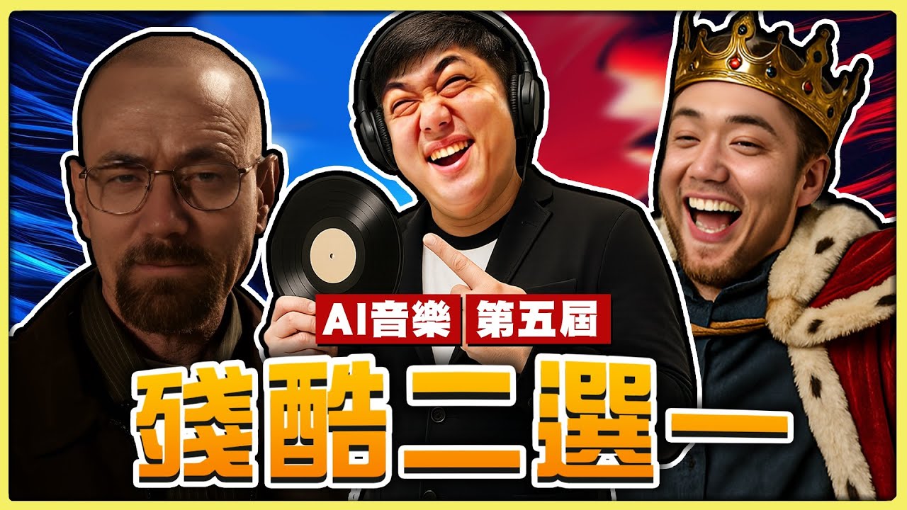 【老皮實況】第五屆 「AI音樂殘酷二選一」巔峰之戰開打😲讓所有人聽到雞皮疙瘩的歌曲...居然是病嬌告白歌😨#實況精華