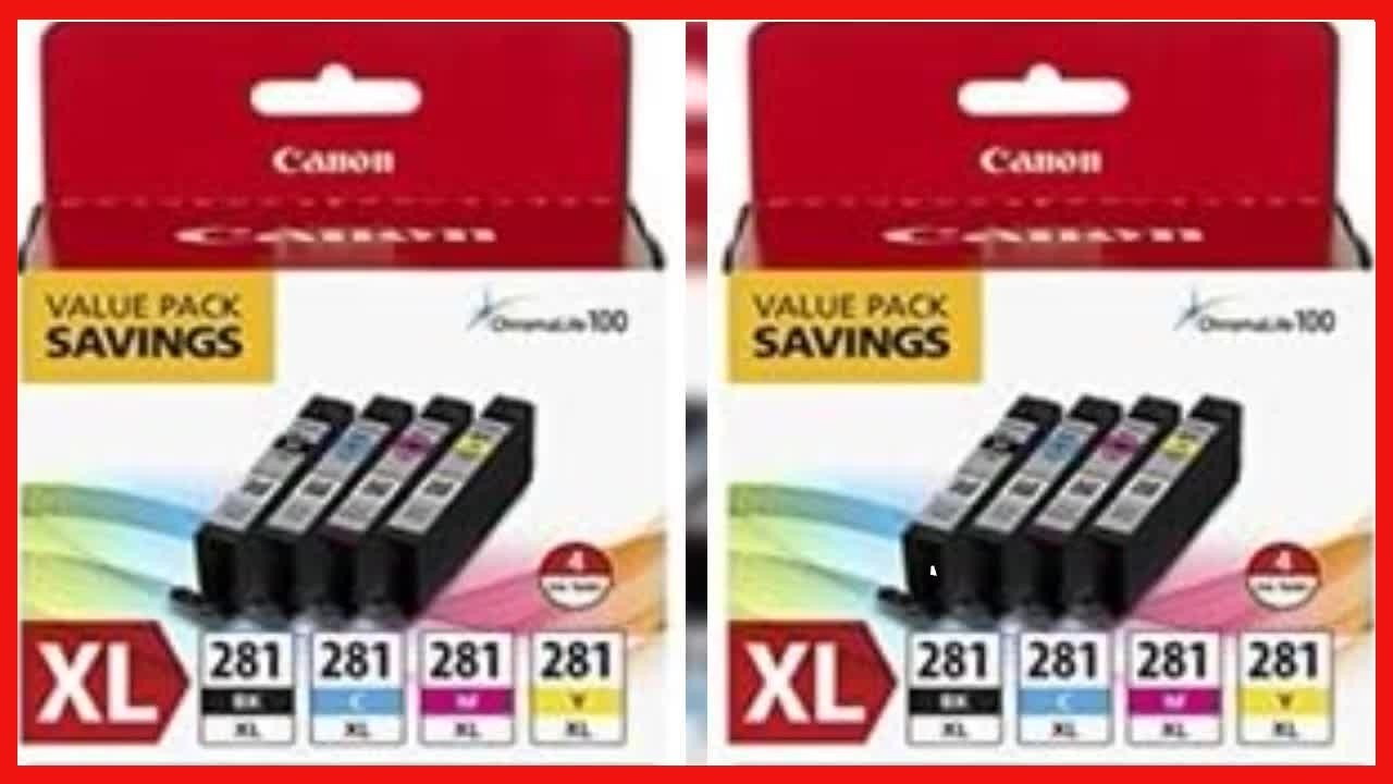 Canon CLI-281 XL 4-Pack Ink: Reliable, Vibrant Prints That Last