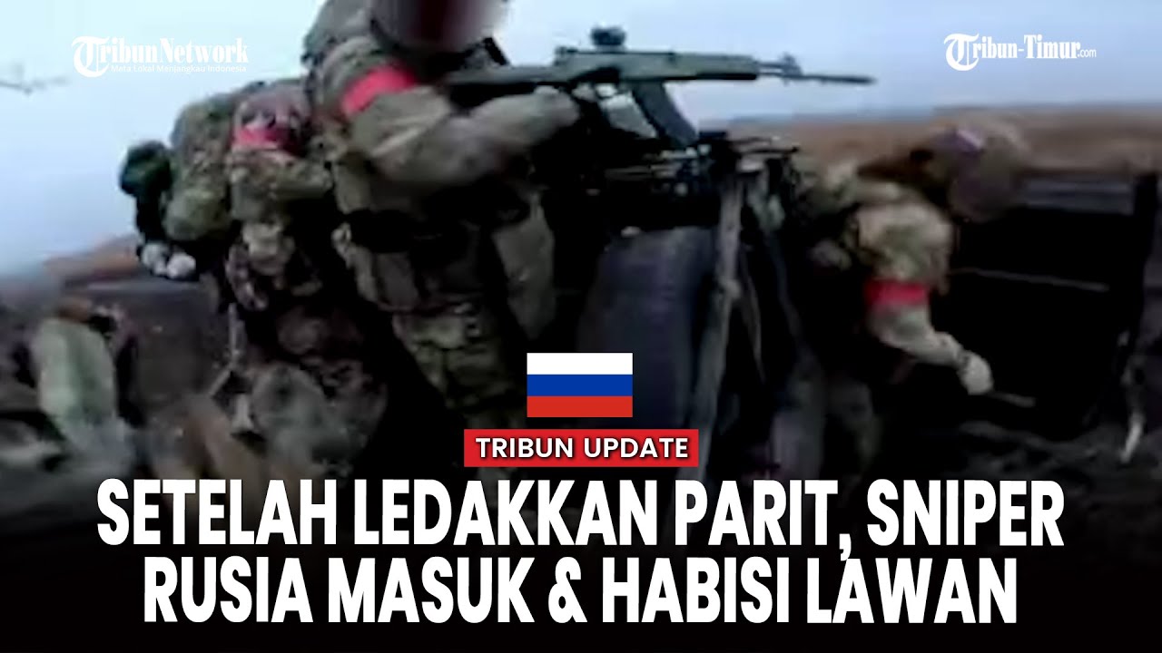 PENEMBAK JITU DIVISI 155TH BLACK HUSSARS SERBU PARIT UKRAINA
