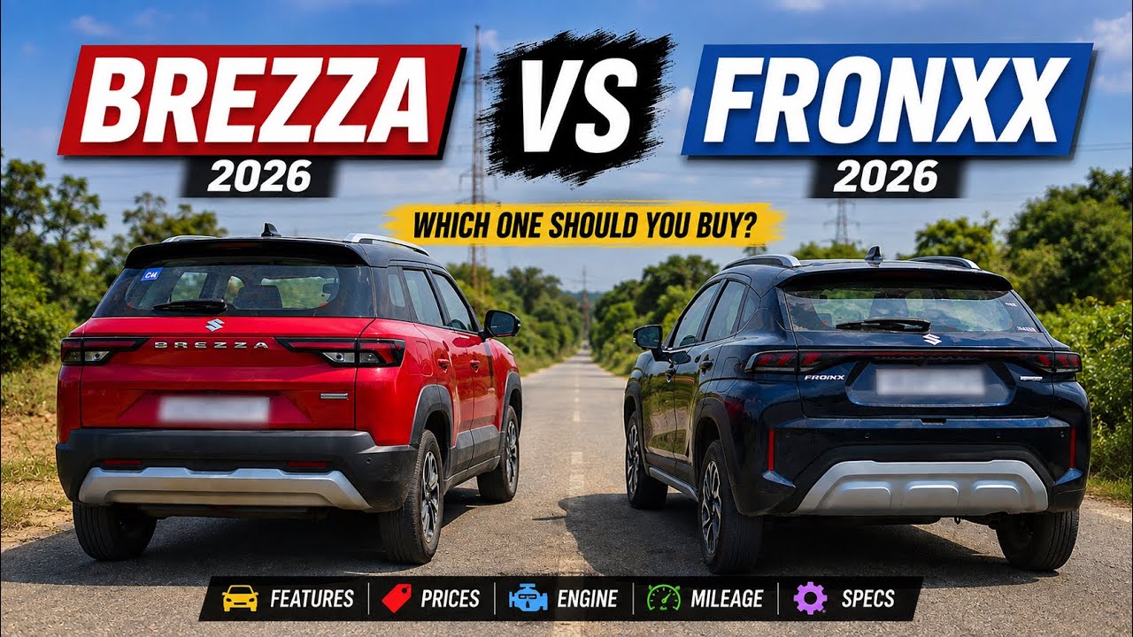 Brezza 2026 vs Maruti Fronx | Full Comparison | Price, Features, Mileage, Which Should You Buy?