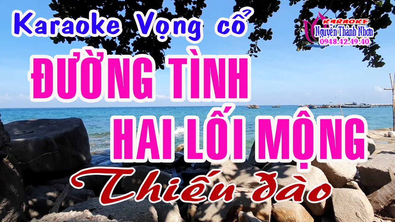 Karaoke vọng cổ ĐƯỜNG TÌNH HAI LỐI MỘNG - THIẾU ĐÀO [ Hát cùng Hoàng Hôn ]