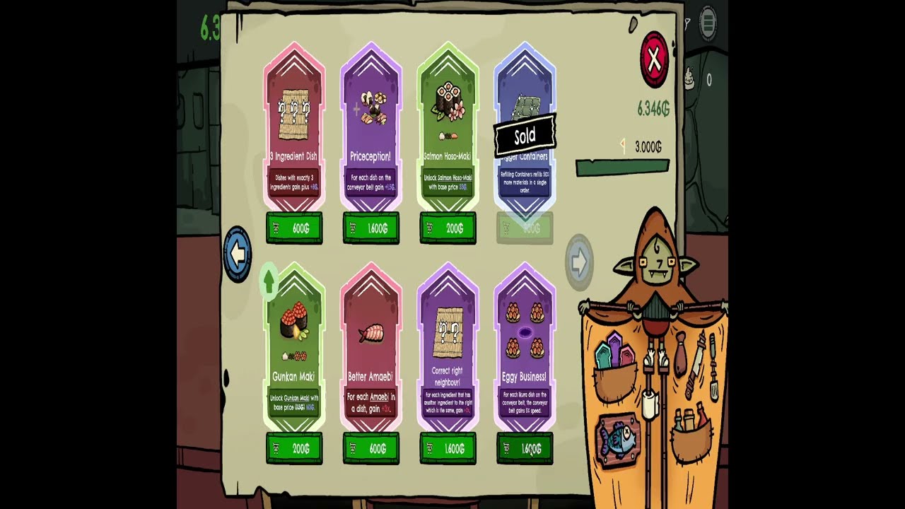 Goblin Sushi - 5th Playthrough (Win)