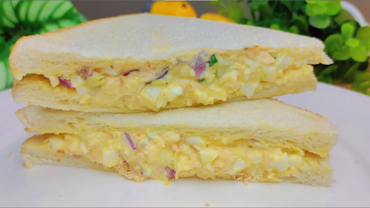 Salmon sandwich recipe mayonnaise! Easy and simple salmon bread recipe for breakfast!