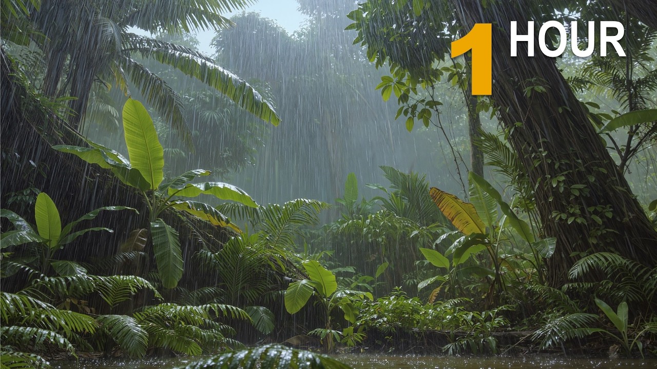 Tropical Rain in the Jungle - Deep Relaxation