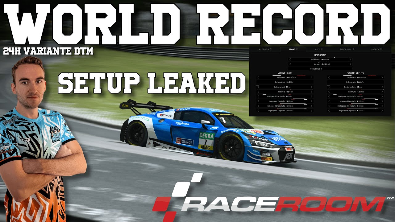 Erst schauen wir uns das Setup an + live Rekordrunde im Audi R8 Evo II - Nordschleife - Raceroom