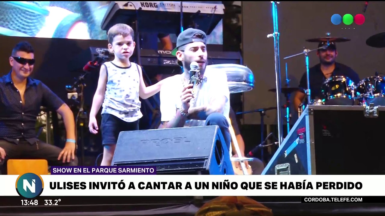 UN NENE QUE SE HABÍA PERDIDO EN EL SHOW DE ULISES SUBIÓ AL ESCENARIO Y CANTÓ CON EL CUARTETERO