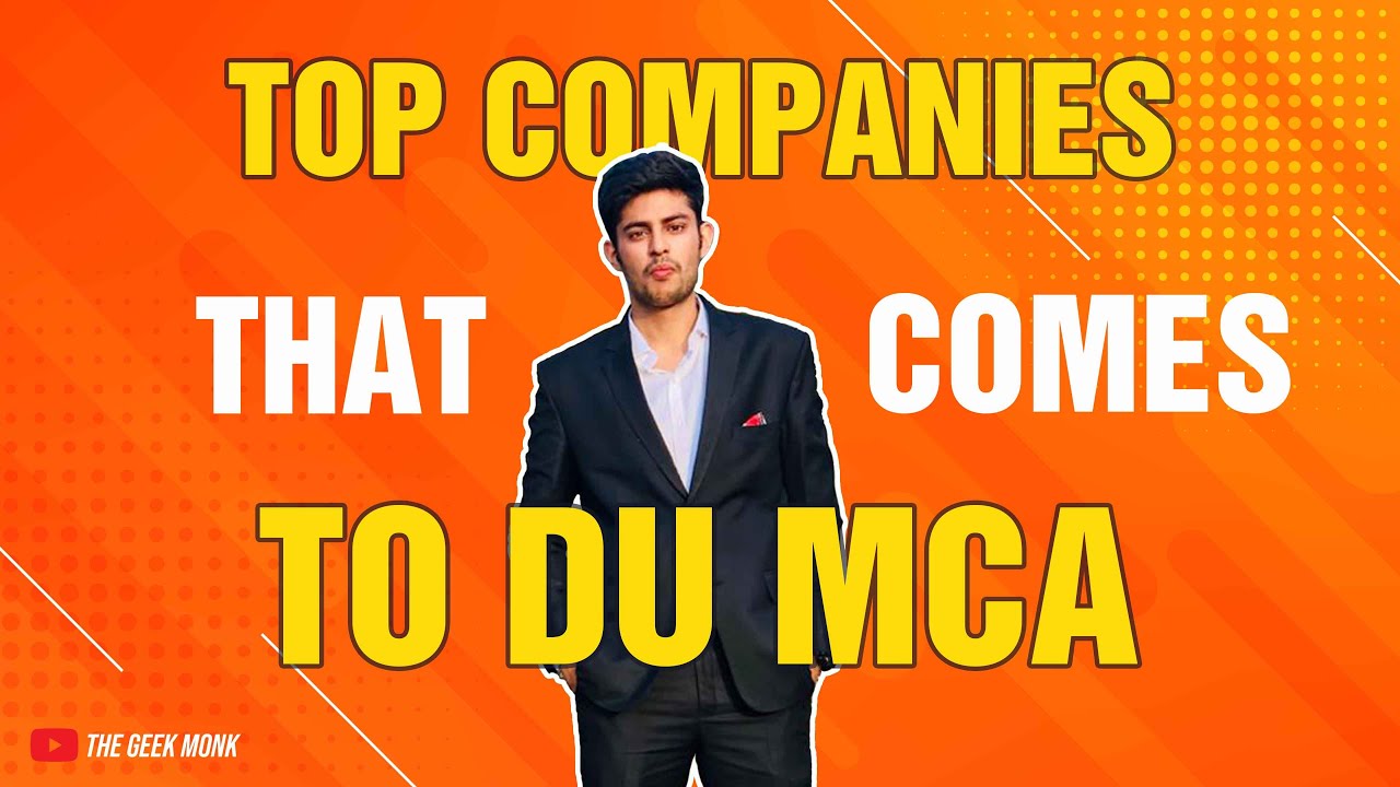 DU MCA Placement Companies | Placement Insights