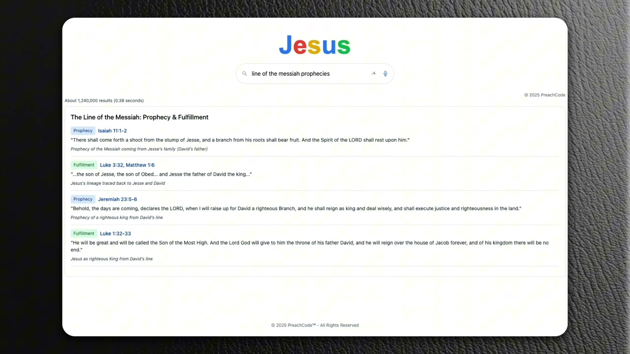 Ancient Prophecies Fulfilled: Jesus from Jesse's Root to David's Throne | Messianic Lineage