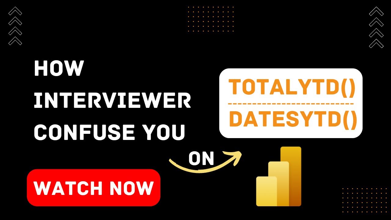 Scenario on TOTALYTD()/DATESYTD() | Power BI Interview