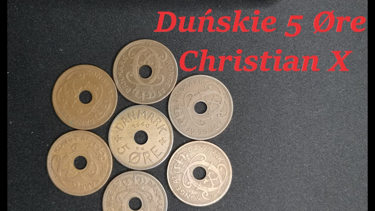 Monety Duńskie 5 Øre - Christiana X (czytaj opis)