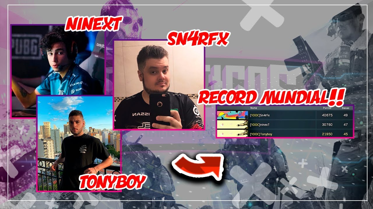 NINEXT, TONYBOY, SN4RFX RECORD MUNDIAL *141 KILLS* 🏆🏆