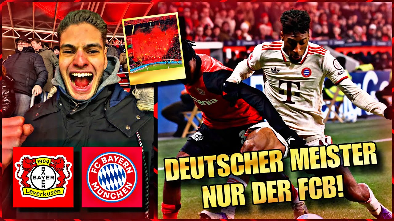 DEUTSCHER MEISTER, NUR DER FCB ❤️🤯 | Bayer Leverkusen vs. FC Bayern 0:0 - Stadionvlog | MIDO