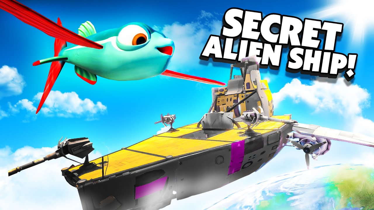 FLYING FISH FINDS A SECRET SPACESHIP!  I Am Fish Gameplay