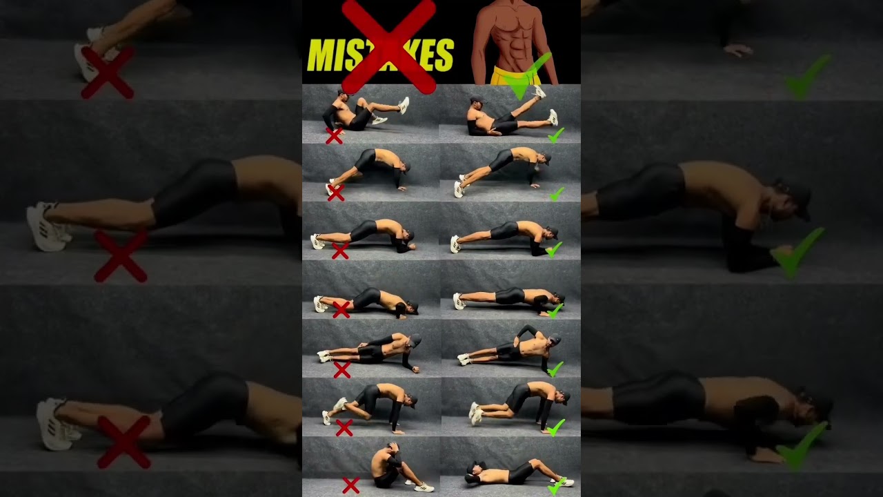 Avoid mistakes #abs #beginnerworkout #nogymrequired #animal  #shortvideo #youtubeshorts  #games