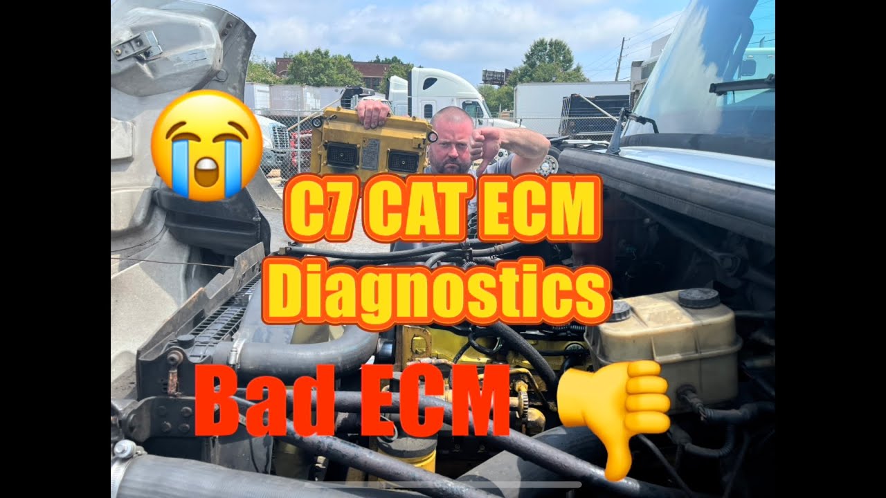 Диагностика ЭБУ CATERPILLAR C7. Электронный поиск неисправностей с помощью ноутбука с CAT ET. Про...